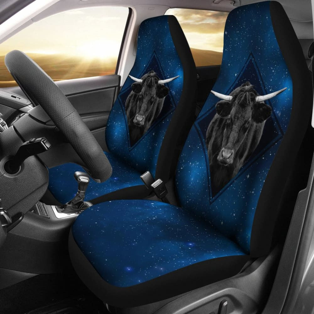 Powerful Bull Galaxy For Bull Cow Lovers Car Seat Covers
