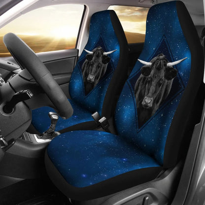 Powerful Bull Galaxy For Bull Cow Lovers Car Seat Covers