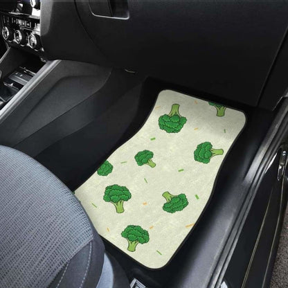 Broccoli Pattern Front And Back Car Mats