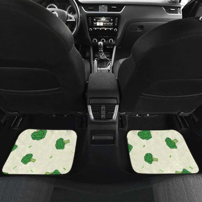 Broccoli Pattern Front And Back Car Mats