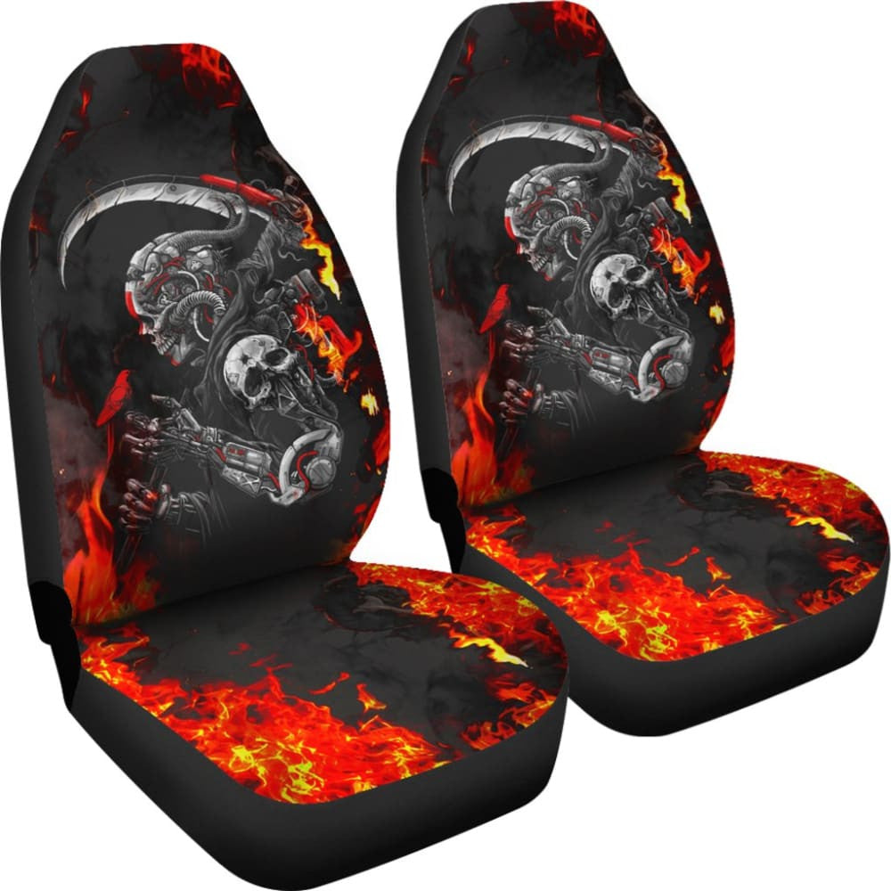 No One Can Stop Flame Grim Reaper Car Seat Covers