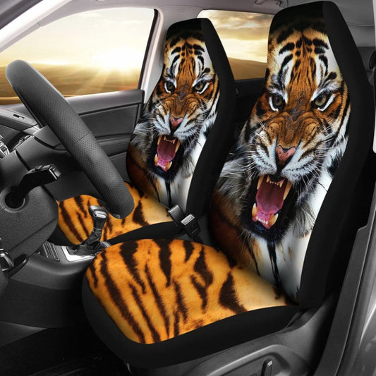 Amazing Roaring Tiger Car Seat Covers