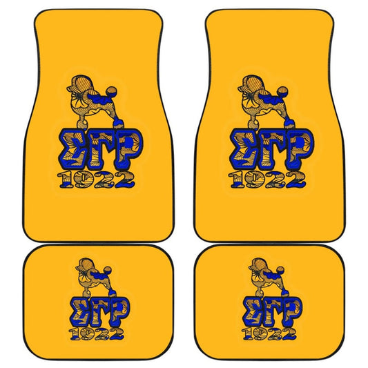 Yellow Sigma Gamma Rho Car Floor Mats