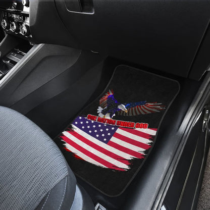 American Flag Car Floor Mats Custom One Nation Under God Car Accessories