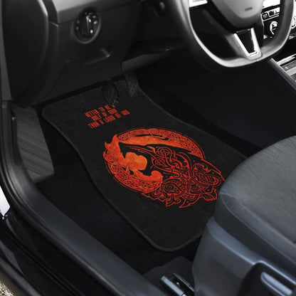 Viking Fenrir Vegvisir Symbol Car Floor Mats