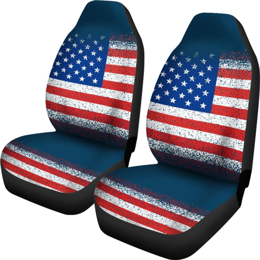 Classic Patriotic American Flag Car Seat Covers