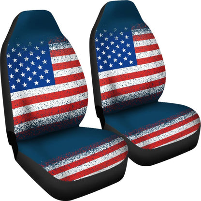Classic Patriotic American Flag Car Seat Covers