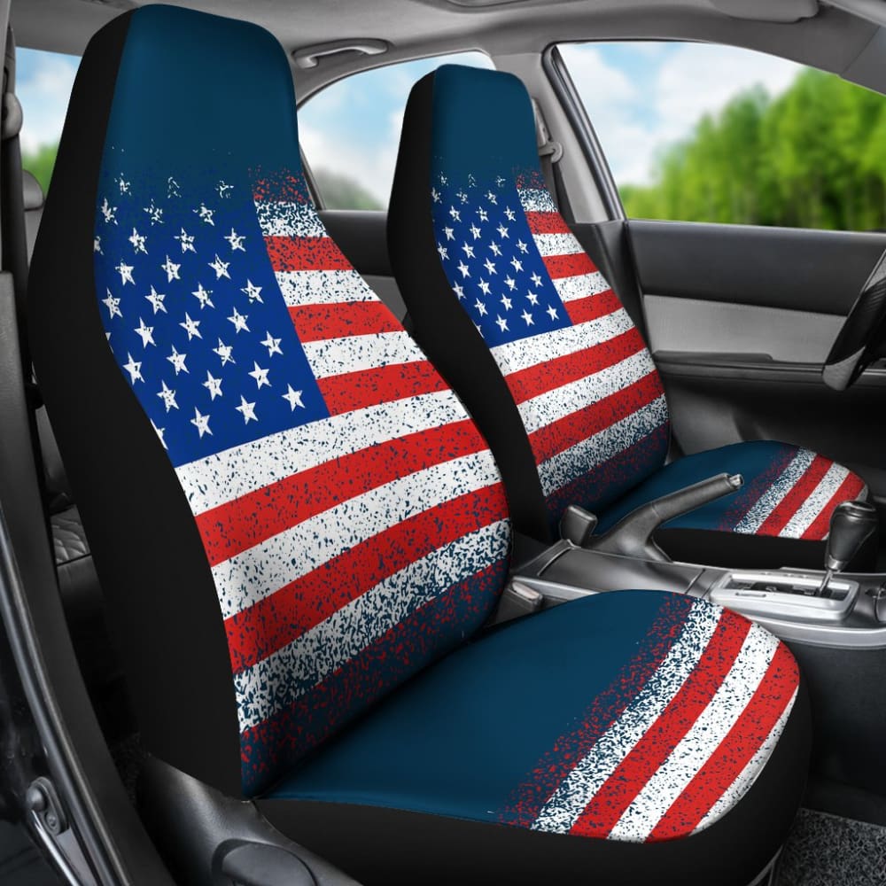 Classic Patriotic American Flag Car Seat Covers