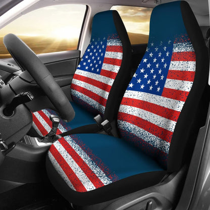 Classic Patriotic American Flag Car Seat Covers