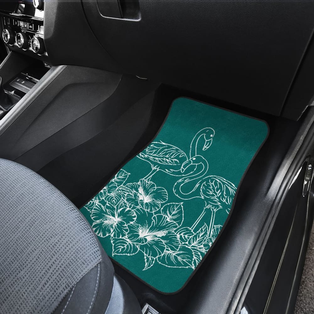 Tropical Hibiscus Flamingo Pattern Best Gift Car Lovers Car Floor Mats