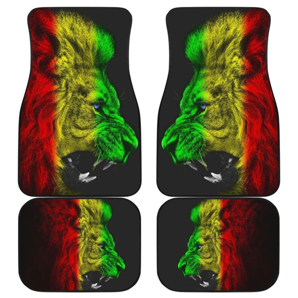 Amazing Gift Ideas Rasta Lion Roaring Car Floor Mats