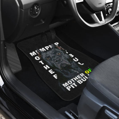 Black Legend Mother of Pitbulls Car Floor Mats