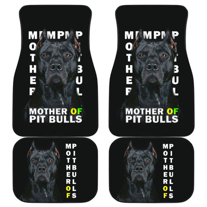 Black Legend Mother of Pitbulls Car Floor Mats