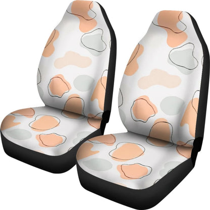 Colorful Cowhide Print Art Car Seat Covers