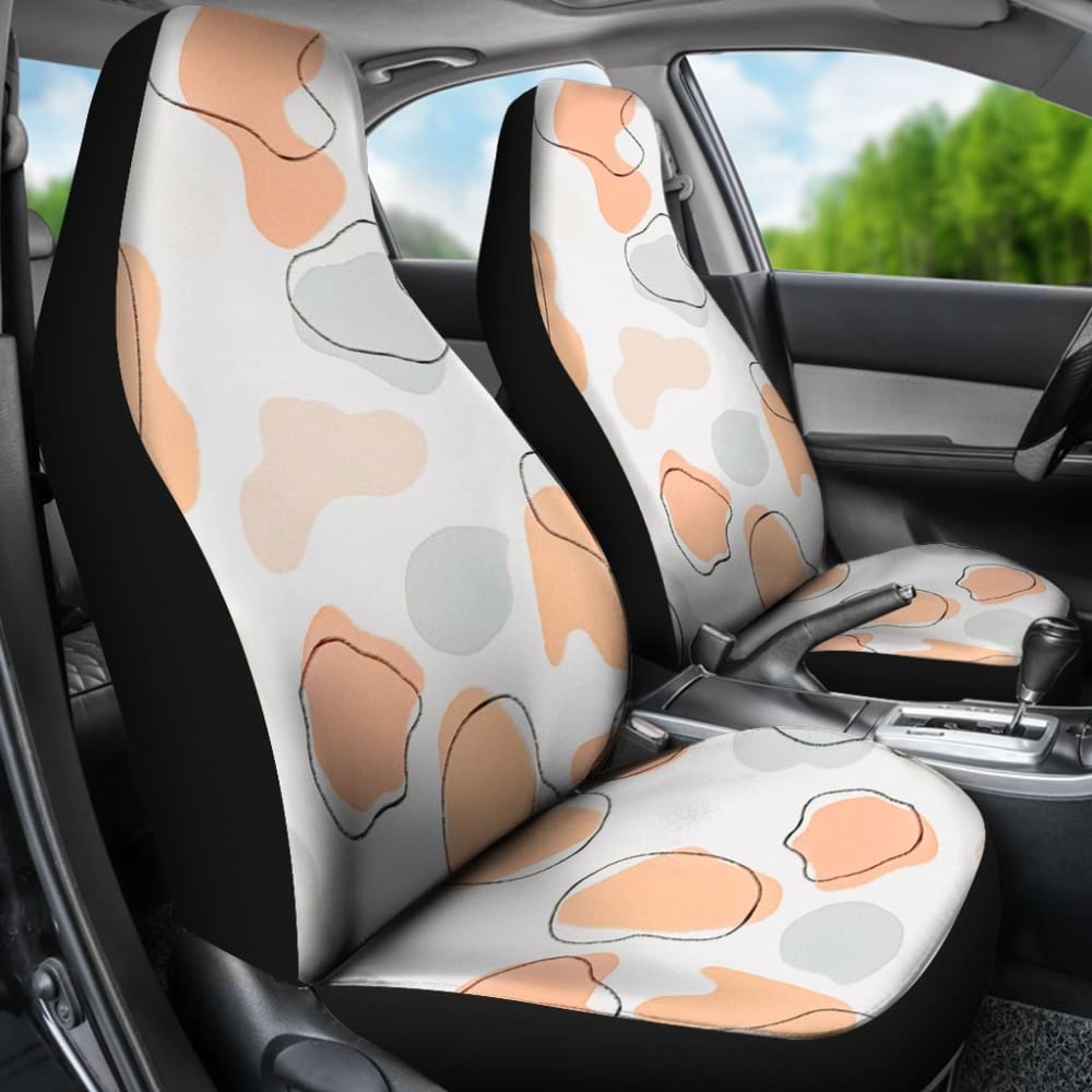 Colorful Cowhide Print Art Car Seat Covers