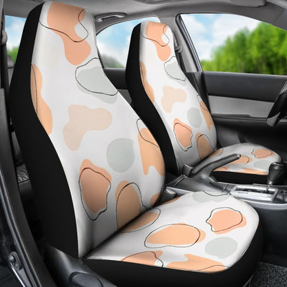 Colorful Cowhide Print Art Car Seat Covers