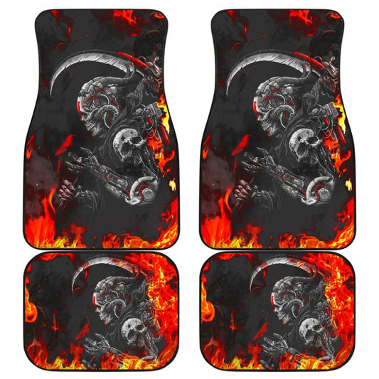 No One Can Stop Flame Grim Reaper Car Floor Mats
