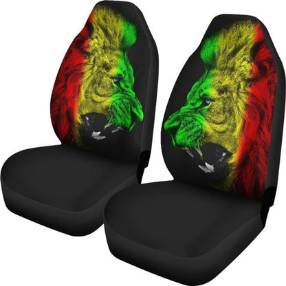 Amazing Gift Ideas Rasta Lion Roaring Car Seat Covers