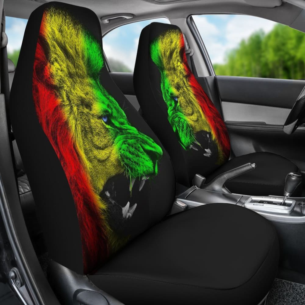 Amazing Gift Ideas Rasta Lion Roaring Car Seat Covers
