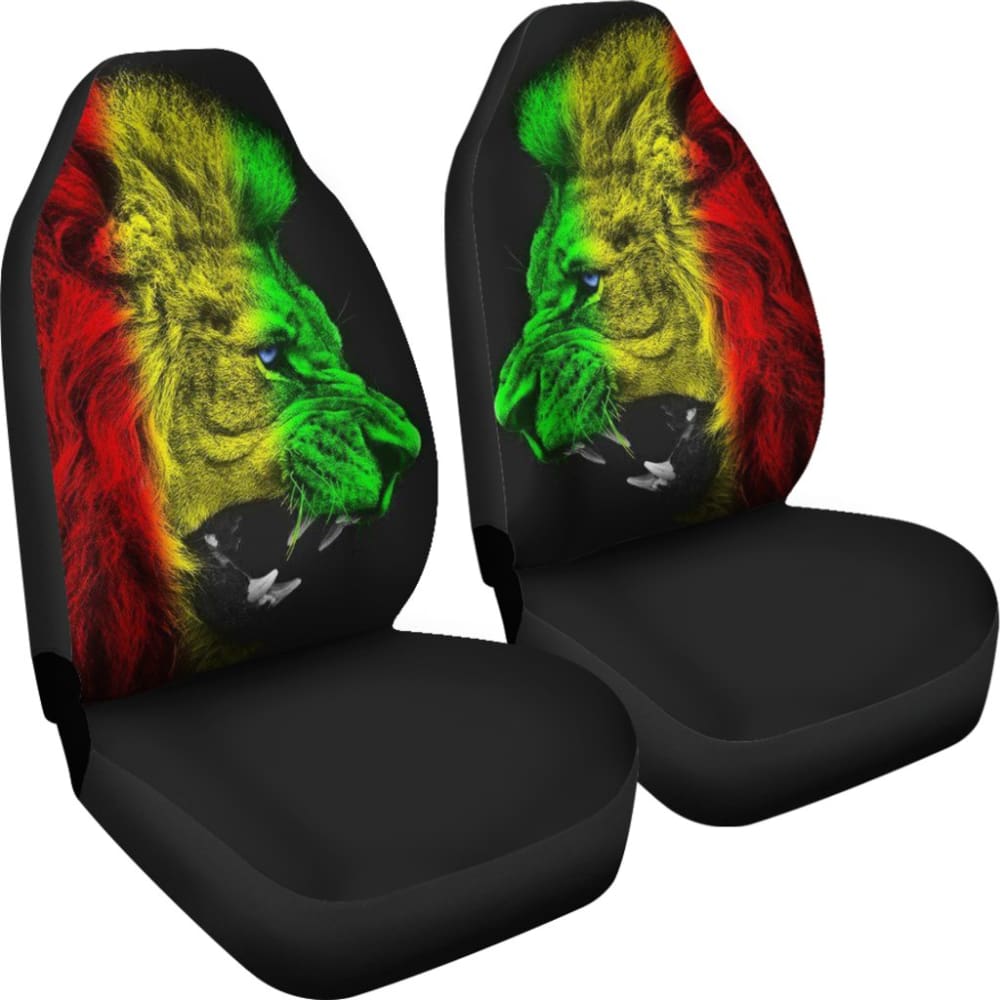 Amazing Gift Ideas Rasta Lion Roaring Car Seat Covers