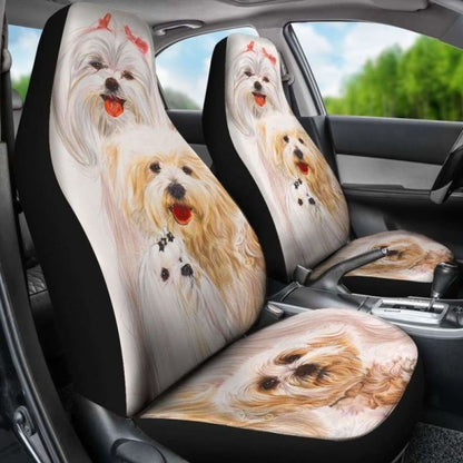 Car Seat Covers Maltese Dog
