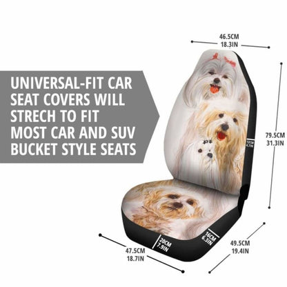 Car Seat Covers Maltese Dog