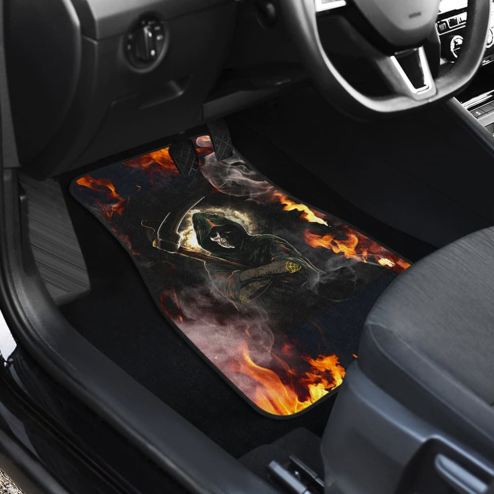 No Way Against Flame Grim Reaper Car Floor Mats