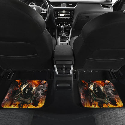 No Way Against Flame Grim Reaper Car Floor Mats