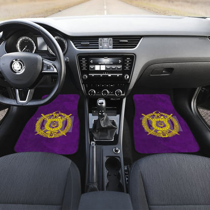 Omega Psi Phi Symbol Purple Camouflage Car Floor Mats