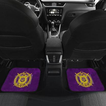 Omega Psi Phi Symbol Purple Camouflage Car Floor Mats