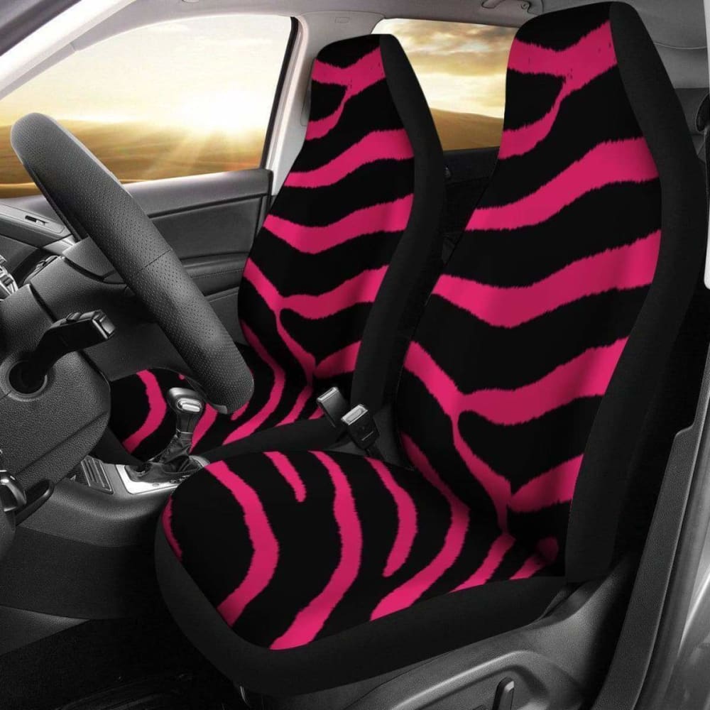Zebra Pink Design Seat Covers