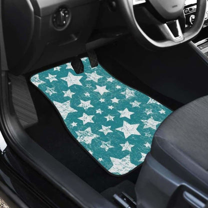 Vintage Star Pattern Front And Back Car Mats