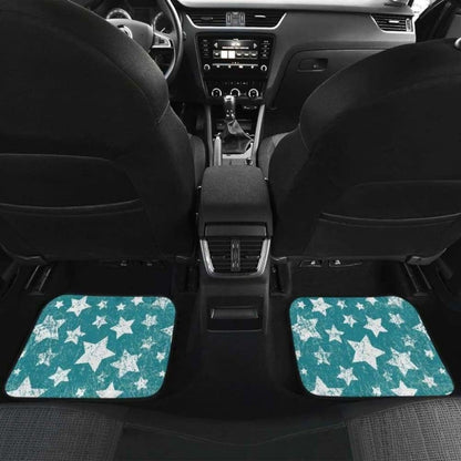 Vintage Star Pattern Front And Back Car Mats