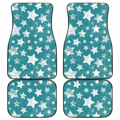 Vintage Star Pattern Front And Back Car Mats