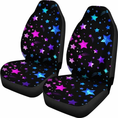 Pink & Purple Stars Car Seat Covers