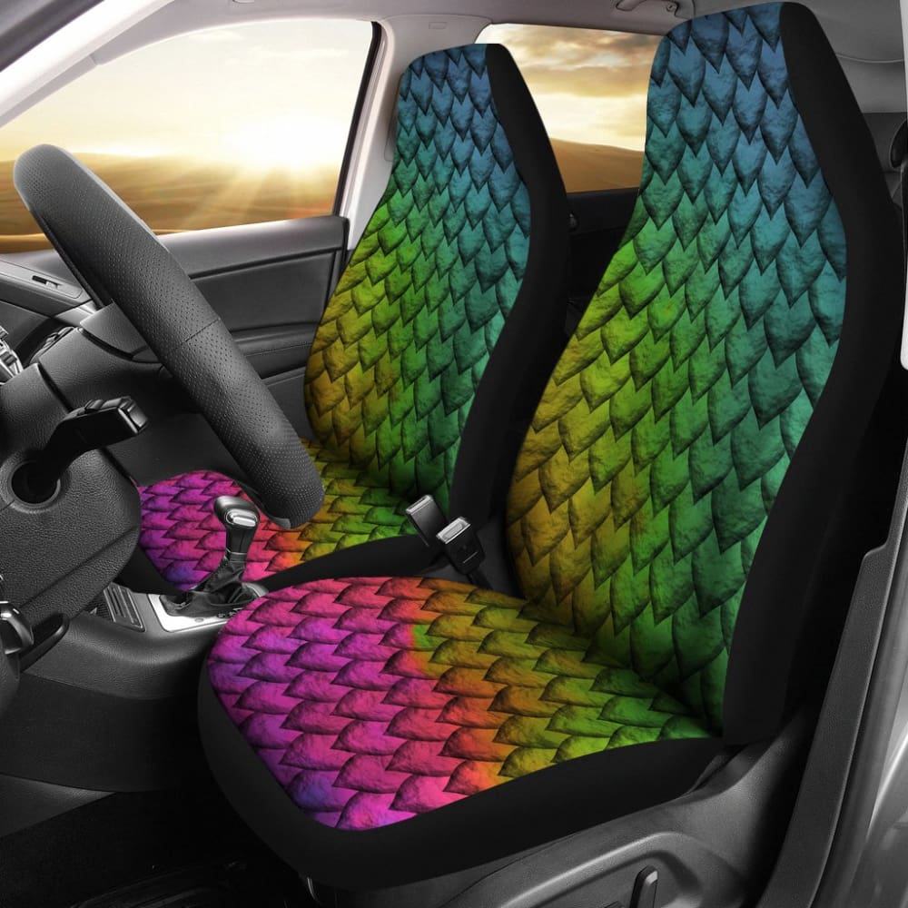 Dragon Colorful Skin Car Seat Covers