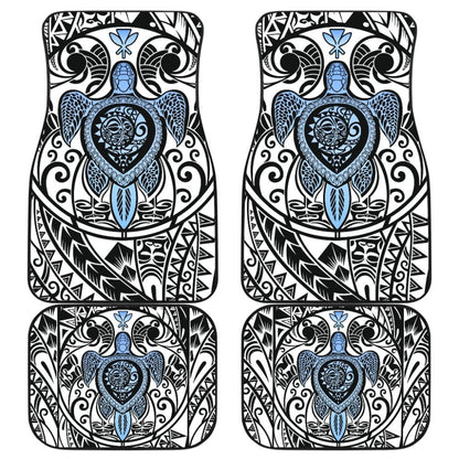 Amazing Kanaka Maoli Hawaiian Polynesian Tattoo Turtle Car Floor Mats