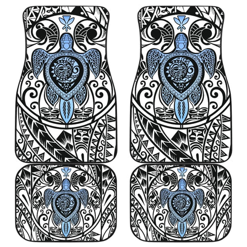 Amazing Kanaka Maoli Hawaiian Polynesian Tattoo Turtle Car Floor Mats