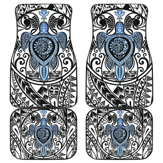 Amazing Kanaka Maoli Hawaiian Polynesian Tattoo Turtle Car Floor Mats