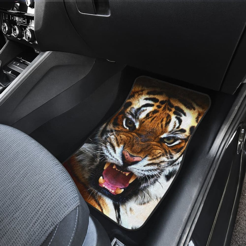 Amazing Roaring Tiger Car Floor Mats