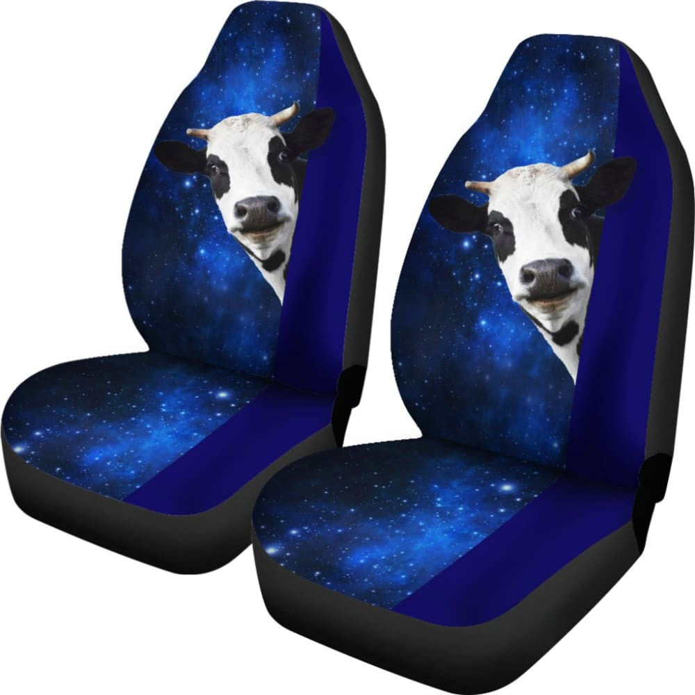 Amazing Gift Ideas Cow Spirit With Galaxy Car Seat Covers