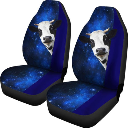 Amazing Gift Ideas Cow Spirit With Galaxy Car Seat Covers
