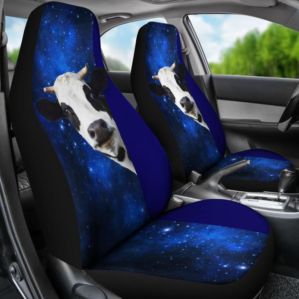 Amazing Gift Ideas Cow Spirit With Galaxy Car Seat Covers