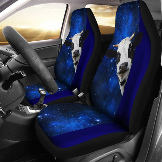 Amazing Gift Ideas Cow Spirit With Galaxy Car Seat Covers