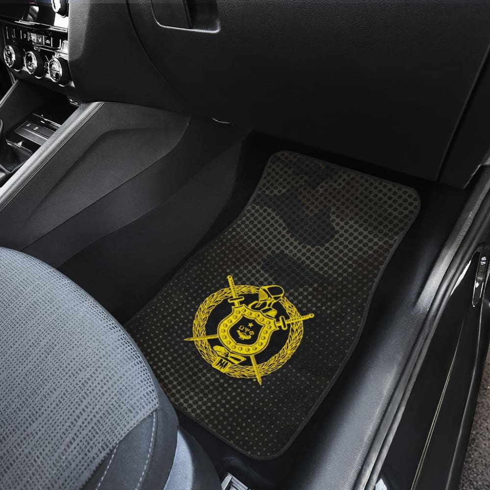 Omega Psi Phi Brown Camo Car Floor Mats