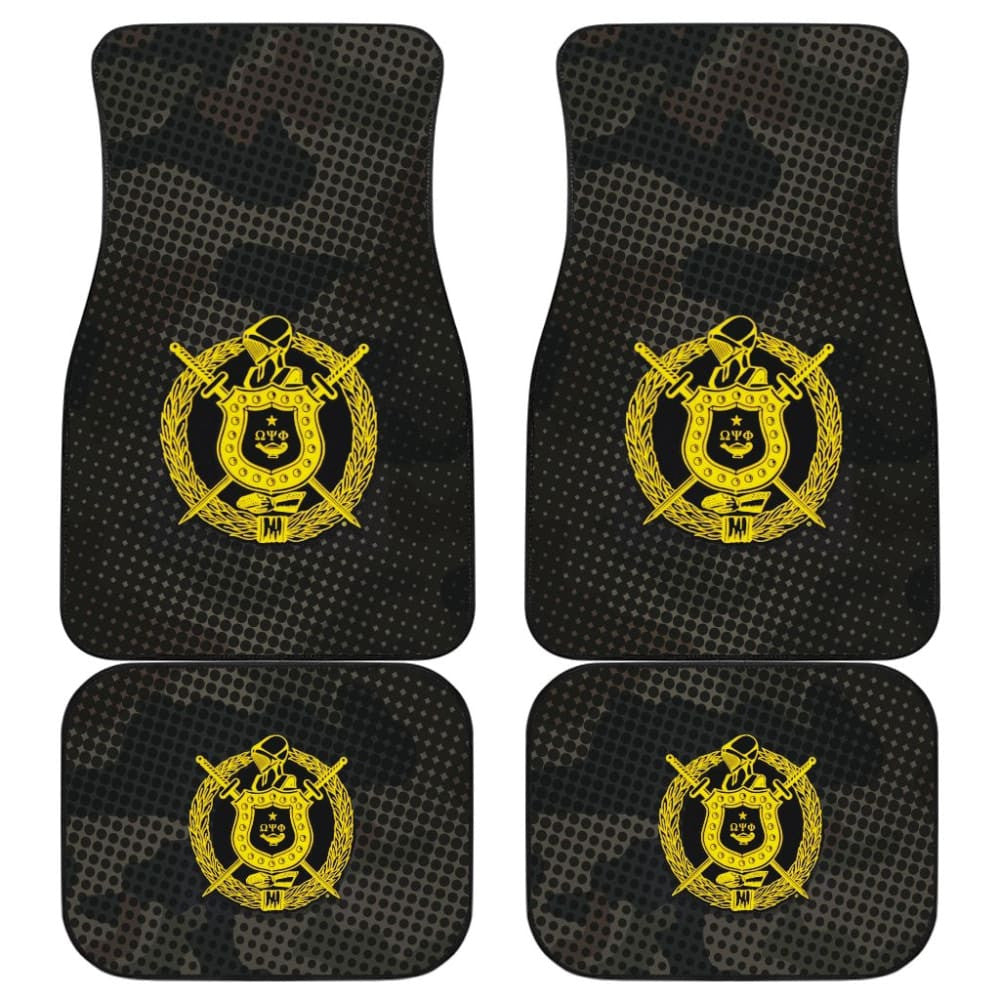 Omega Psi Phi Brown Camo Car Floor Mats