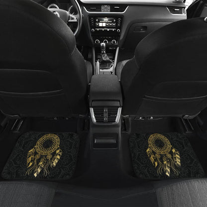 Dream Catcher Gold Mandala Lotus Boho Style Car Floor Mats
