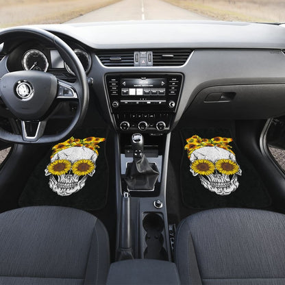 Skull Bandana Sunflower Cute Car Floor Mats