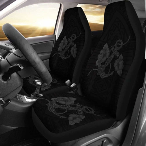 Anchor Gray Poly Tribal Car Seat Covers -