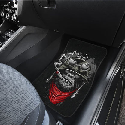 Badass Monkey Smoking Car Floor Mats